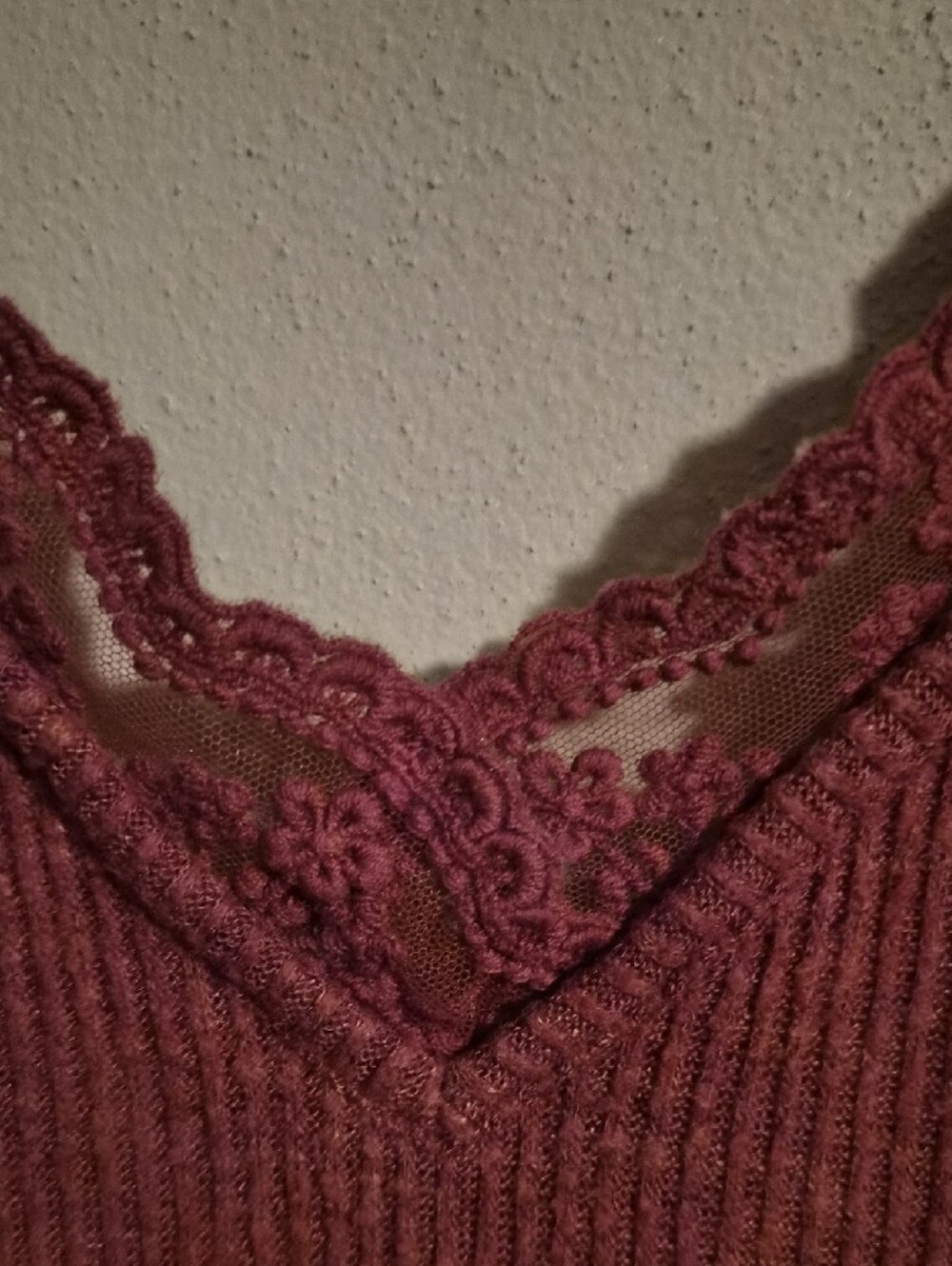 Maurices Ribbed V-Neck Tank Top in Rust - Picture 4 of 4